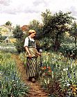 Daniel Ridgway Knight In the Garden painting